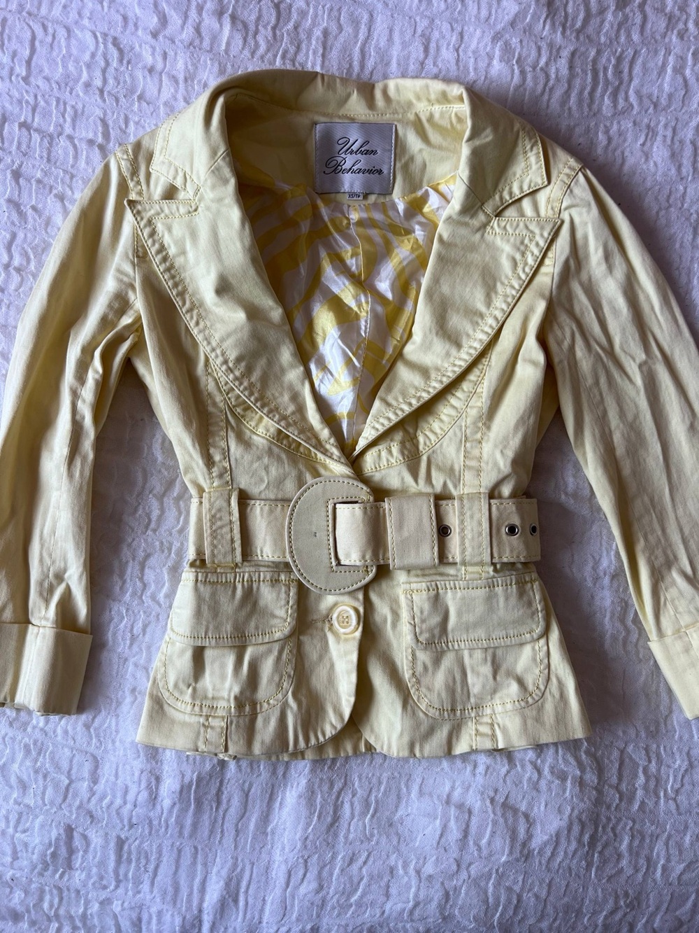 Urban Behavior Jacket Yellow Extra Small